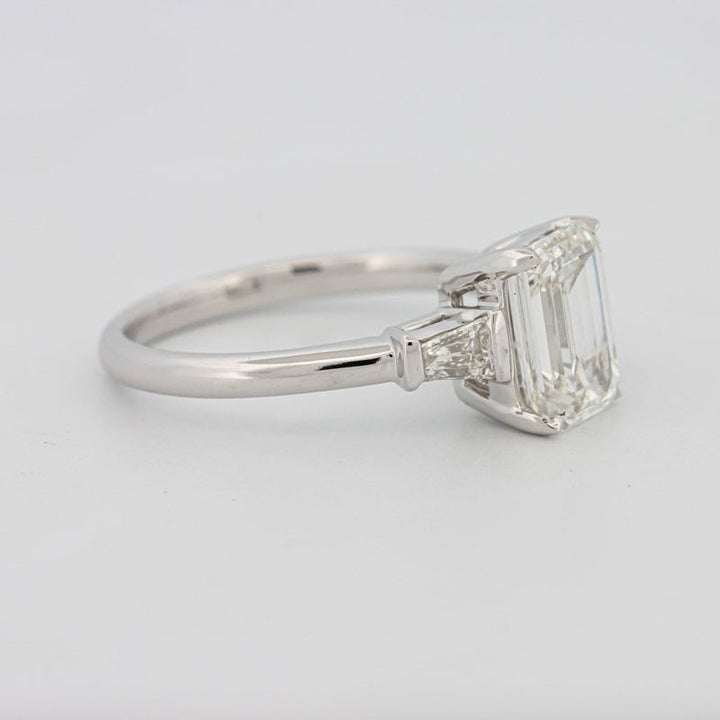 2 CT Emerald Cut Trilogy Solitaire (LG) - ZIZOV DIAMONDS
