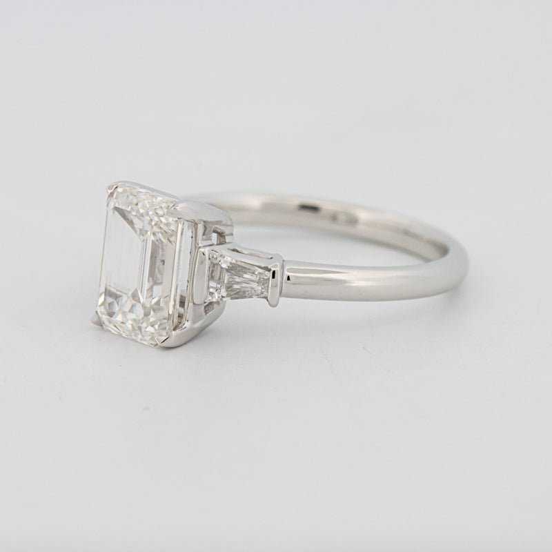 2 CT Emerald Cut Trilogy Solitaire (LG) - ZIZOV DIAMONDS