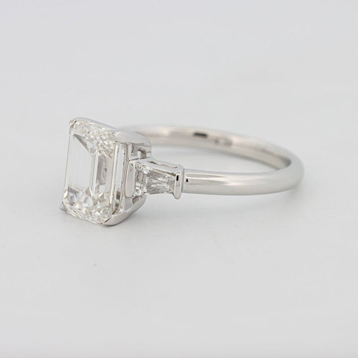 2 CT Emerald Cut Trilogy Solitaire (LG) - ZIZOV DIAMONDS