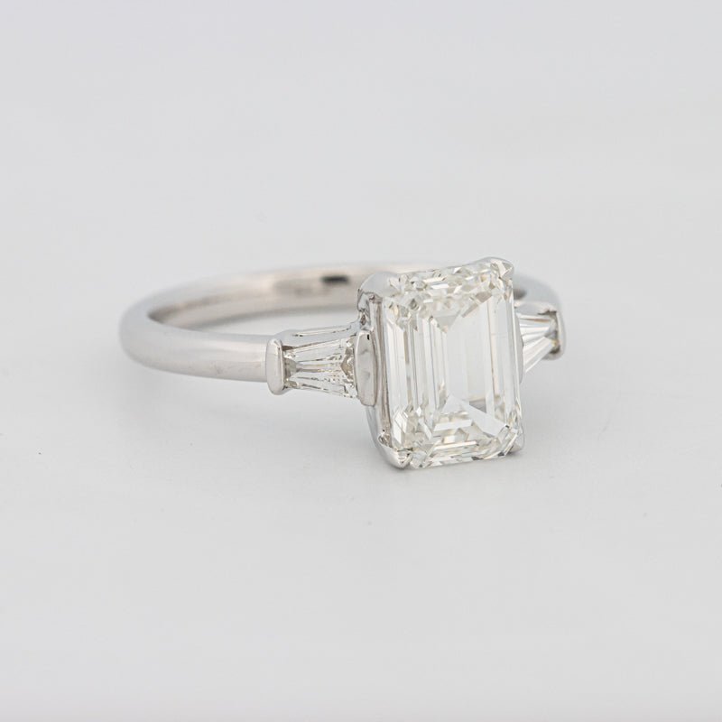 2 CT Emerald Cut Trilogy Solitaire (LG) - ZIZOV DIAMONDS