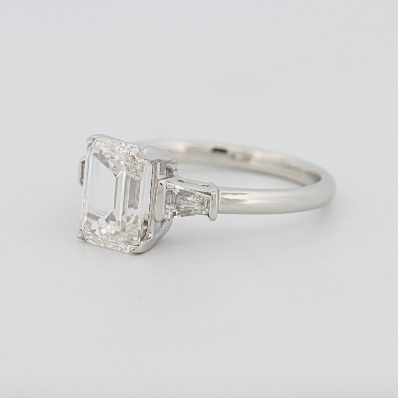 2 CT Emerald Cut Trilogy Solitaire (LG) - ZIZOV DIAMONDS