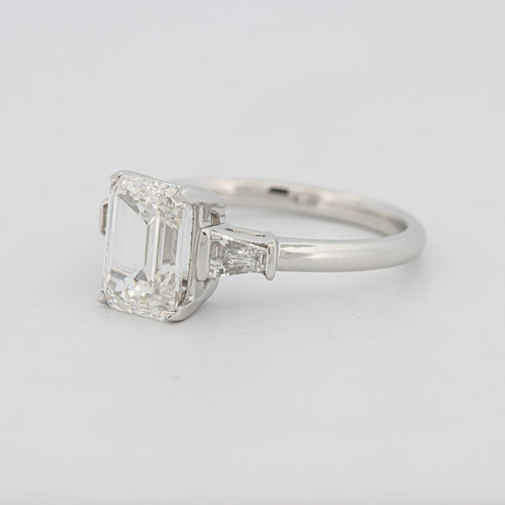 2 CT Emerald Cut Trilogy Solitaire (LG) - ZIZOV DIAMONDS