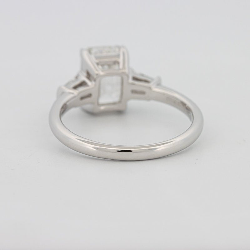 2 CT Emerald Cut Trilogy Solitaire (LG) - ZIZOV DIAMONDS