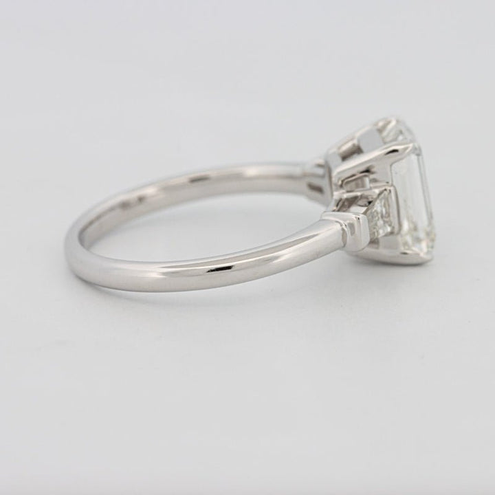 2 CT Emerald Cut Trilogy Solitaire (LG) - ZIZOV DIAMONDS
