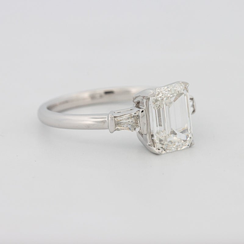 2 CT Emerald Cut Trilogy Solitaire (LG) - ZIZOV DIAMONDS