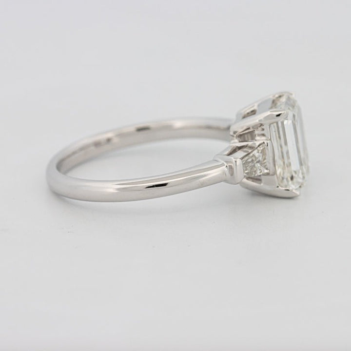 2 CT Emerald Cut Trilogy Solitaire (LG) - ZIZOV DIAMONDS