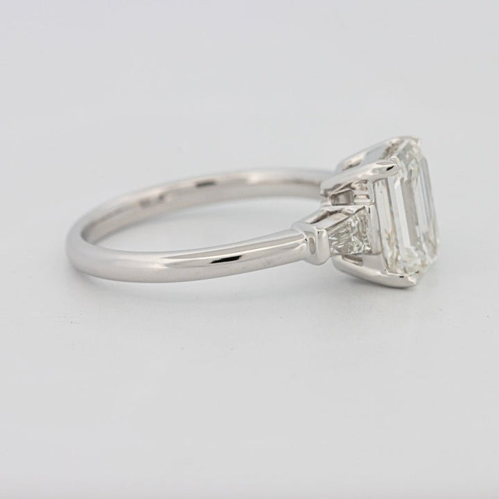 2 CT Emerald Cut Trilogy Solitaire (LG) - ZIZOV DIAMONDS