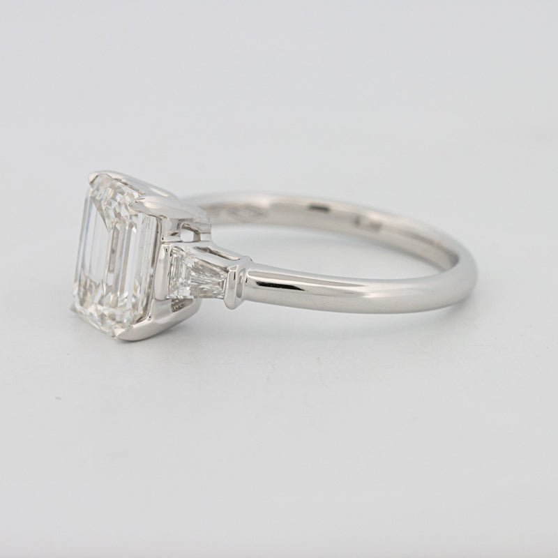 2 CT Emerald Cut Trilogy Solitaire (LG) - ZIZOV DIAMONDS