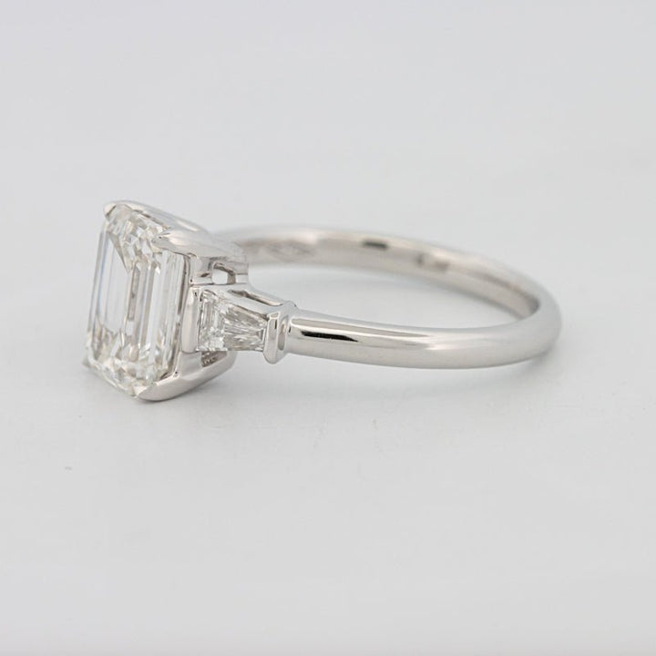 2 CT Emerald Cut Trilogy Solitaire (LG) - ZIZOV DIAMONDS