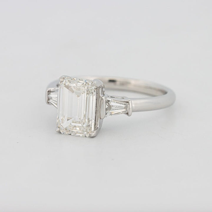 2 CT Emerald Cut Trilogy Solitaire (LG) - ZIZOV DIAMONDS