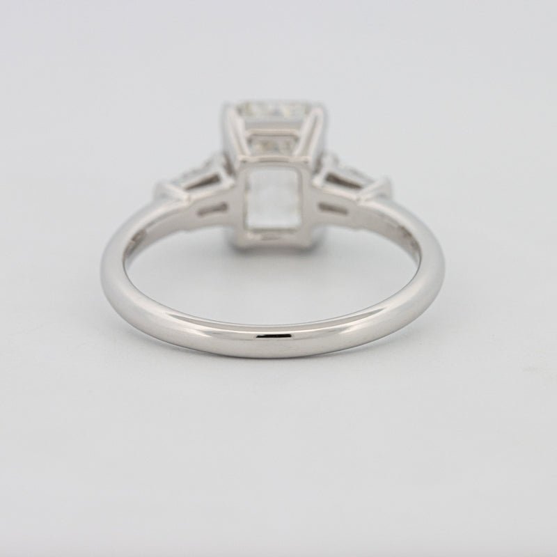 2 CT Emerald Cut Trilogy Solitaire (LG) - ZIZOV DIAMONDS