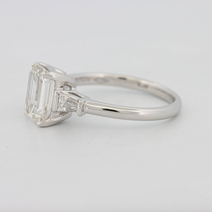 2 CT Emerald Cut Trilogy Solitaire (LG) - ZIZOV DIAMONDS