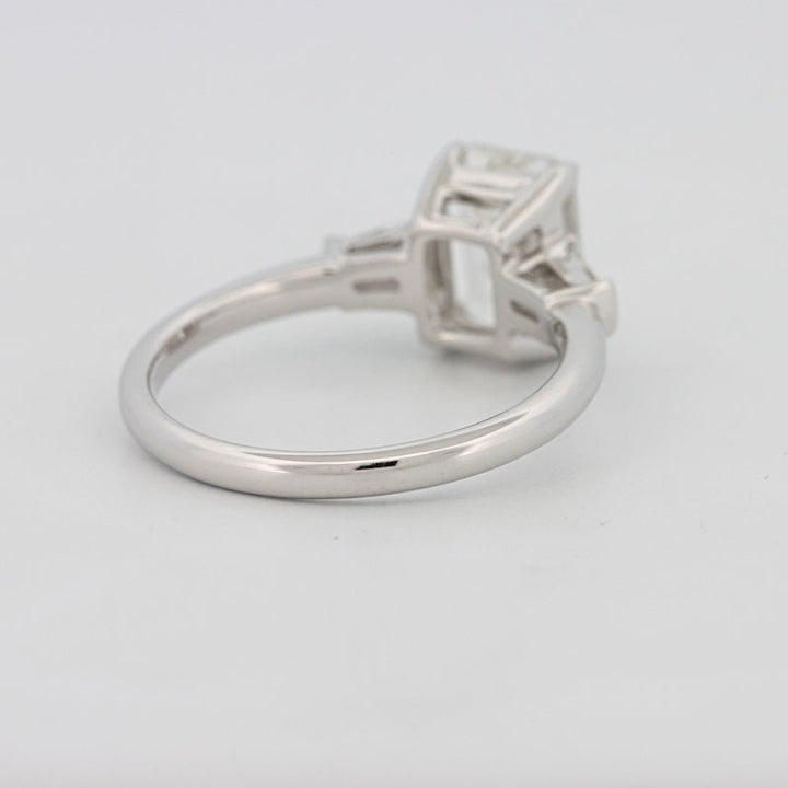 2 CT Emerald Cut Trilogy Solitaire (LG) - ZIZOV DIAMONDS