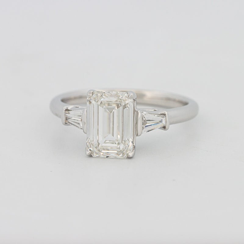 2 CT Emerald Cut Trilogy Solitaire (LG) - ZIZOV DIAMONDS