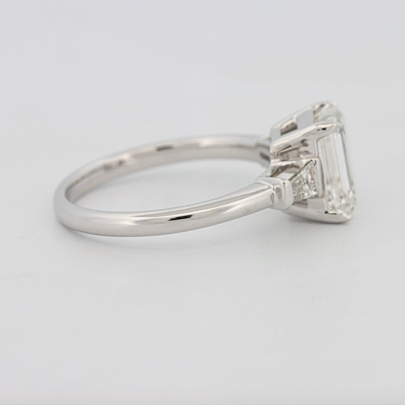 2 CT Emerald Cut Trilogy Solitaire (LG) - ZIZOV DIAMONDS