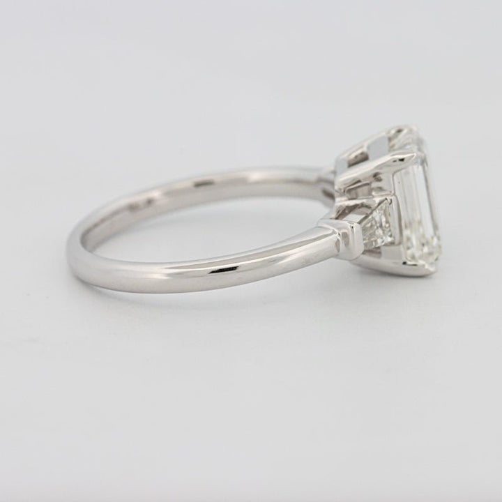 2 CT Emerald Cut Trilogy Solitaire (LG) - ZIZOV DIAMONDS