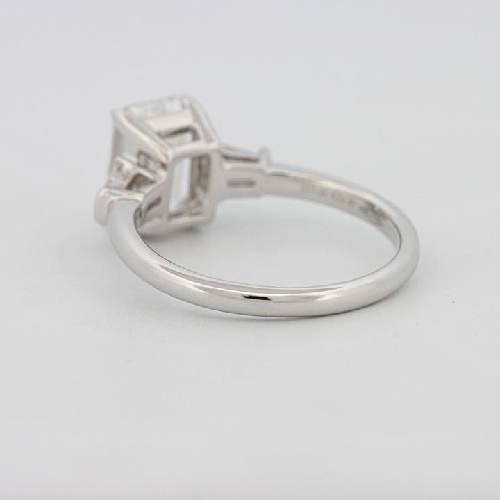 2 CT Emerald Cut Trilogy Solitaire (LG) - ZIZOV DIAMONDS