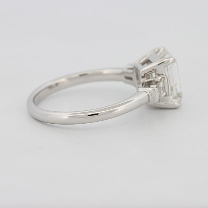2 CT Emerald Cut Trilogy Solitaire (LG) - ZIZOV DIAMONDS