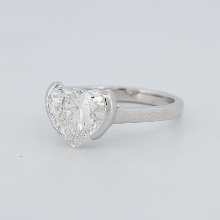 2 CT Heart - Shape Pinky Ring (LG) - ZIZOV DIAMONDS