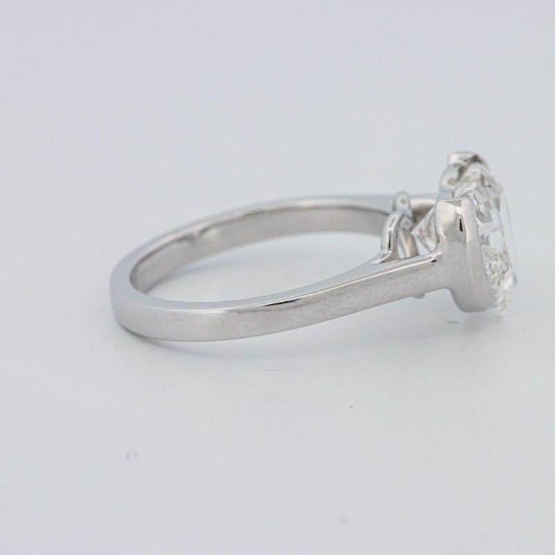 2 CT Heart - Shape Pinky Ring (LG) - ZIZOV DIAMONDS