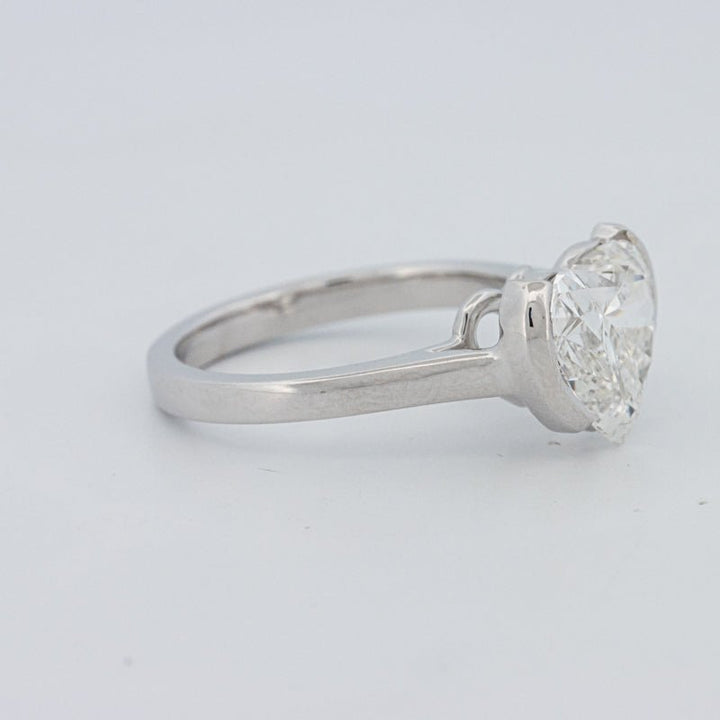 2 CT Heart - Shape Pinky Ring (LG) - ZIZOV DIAMONDS