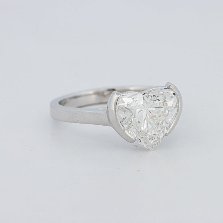 2 CT Heart - Shape Pinky Ring (LG) - ZIZOV DIAMONDS