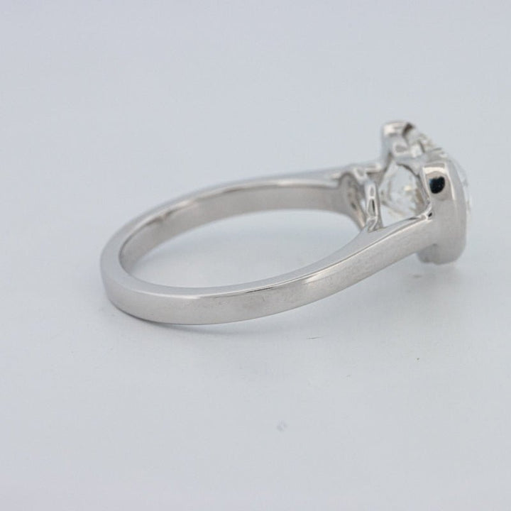 2 CT Heart - Shape Pinky Ring (LG) - ZIZOV DIAMONDS