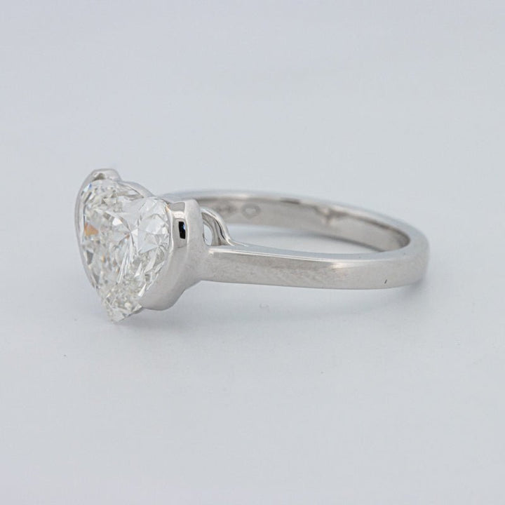 2 CT Heart - Shape Pinky Ring (LG) - ZIZOV DIAMONDS