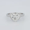2 CT Heart - Shape Pinky Ring (LG) - ZIZOV DIAMONDS