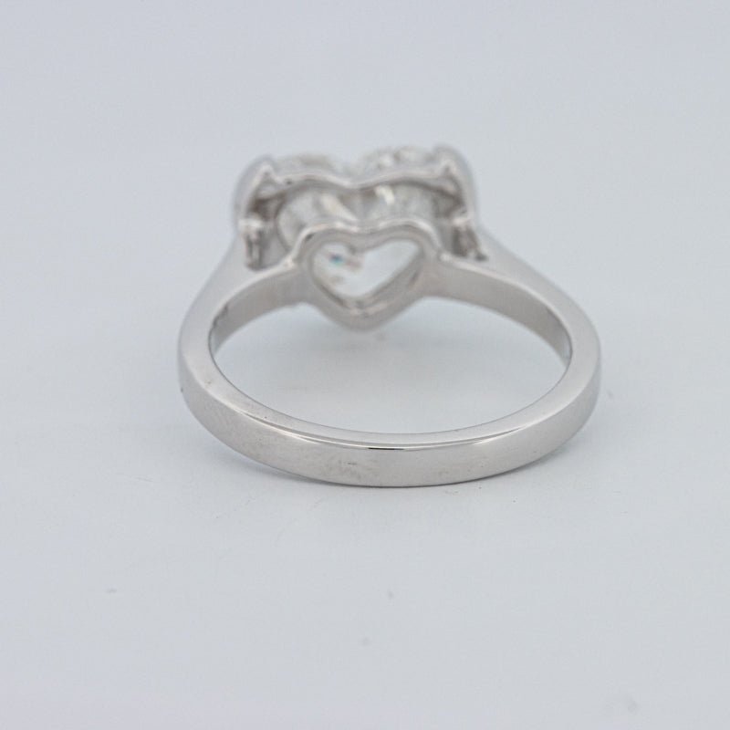 2 CT Heart - Shape Pinky Ring (LG) - ZIZOV DIAMONDS
