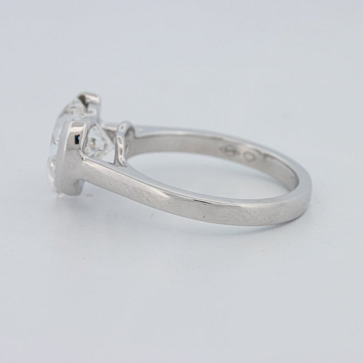 2 CT Heart - Shape Pinky Ring (LG) - ZIZOV DIAMONDS