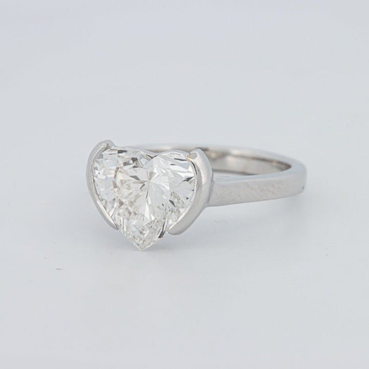 2 CT Heart - Shape Pinky Ring (LG) - ZIZOV DIAMONDS