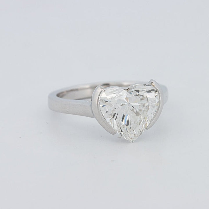 2 CT Heart - Shape Pinky Ring (LG) - ZIZOV DIAMONDS