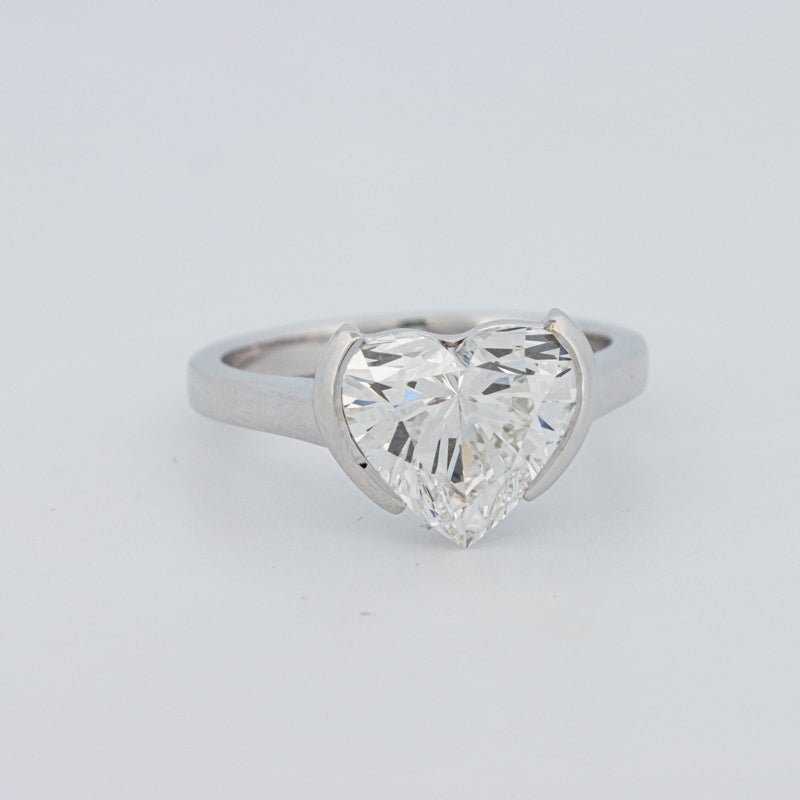 2 CT Heart - Shape Pinky Ring (LG) - ZIZOV DIAMONDS