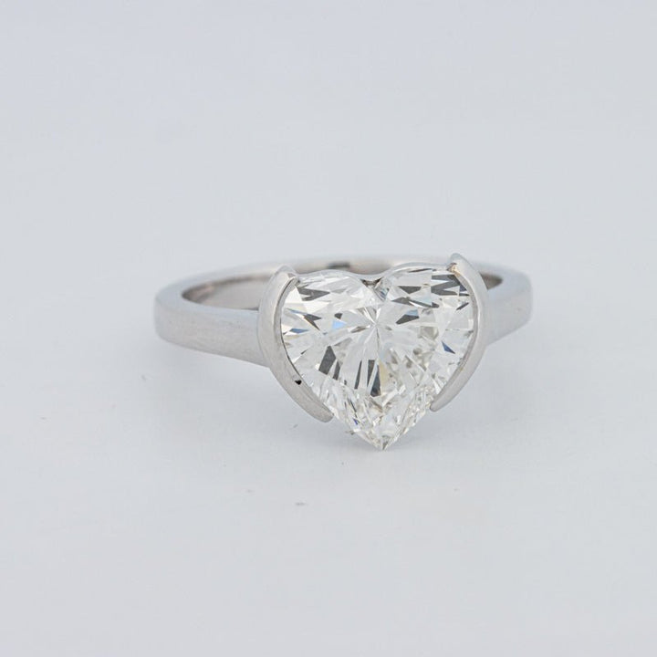 2 CT Heart - Shape Pinky Ring (LG) - ZIZOV DIAMONDS