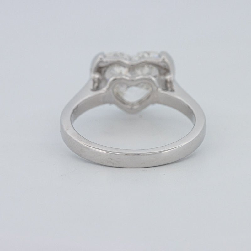 2 CT Heart - Shape Pinky Ring (LG) - ZIZOV DIAMONDS