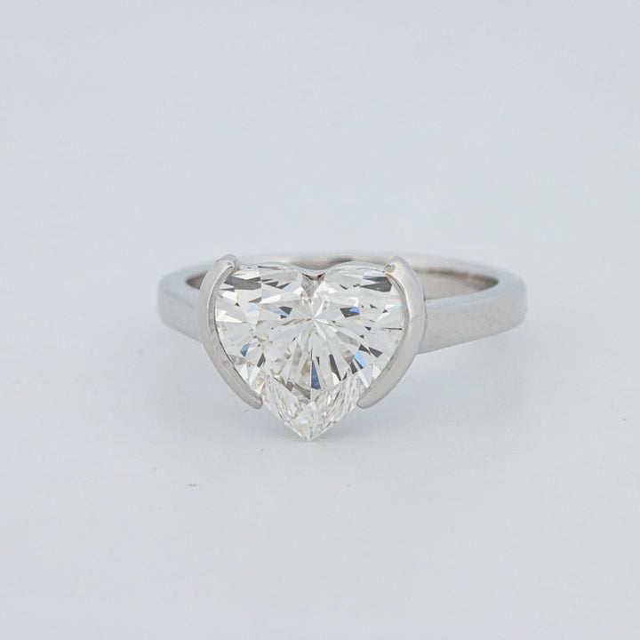 2 CT Heart - Shape Pinky Ring (LG) - ZIZOV DIAMONDS