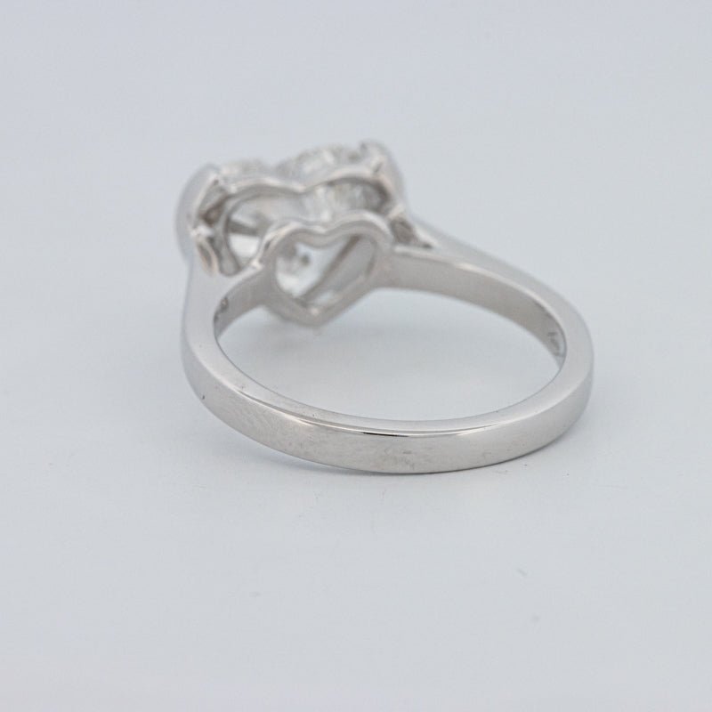 2 CT Heart - Shape Pinky Ring (LG) - ZIZOV DIAMONDS