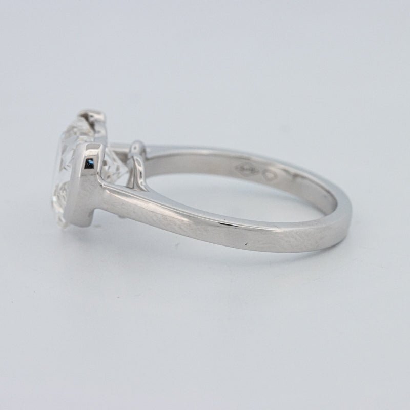 2 CT Heart - Shape Pinky Ring (LG) - ZIZOV DIAMONDS