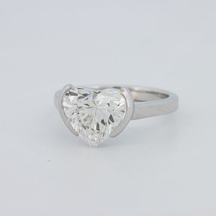 2 CT Heart - Shape Pinky Ring (LG) - ZIZOV DIAMONDS