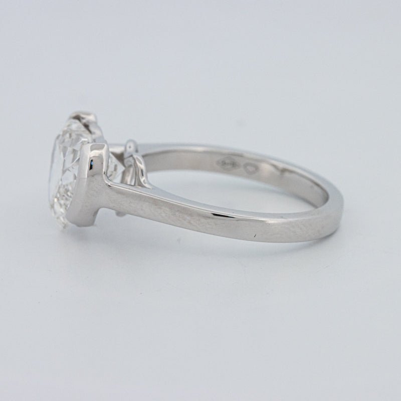 2 CT Heart - Shape Pinky Ring (LG) - ZIZOV DIAMONDS