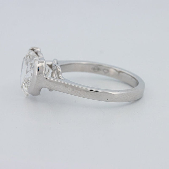 2 CT Heart - Shape Pinky Ring (LG) - ZIZOV DIAMONDS