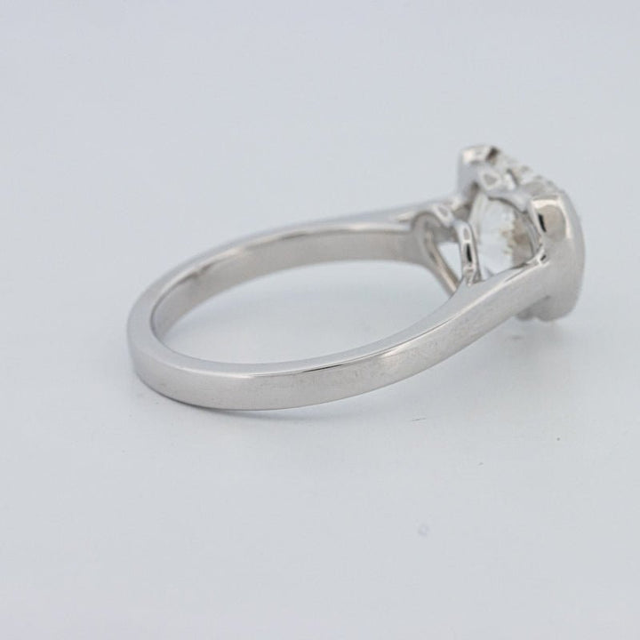 2 CT Heart - Shape Pinky Ring (LG) - ZIZOV DIAMONDS