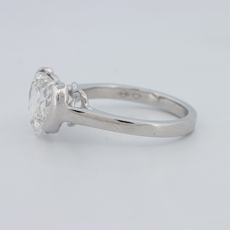 2 CT Heart - Shape Pinky Ring (LG) - ZIZOV DIAMONDS