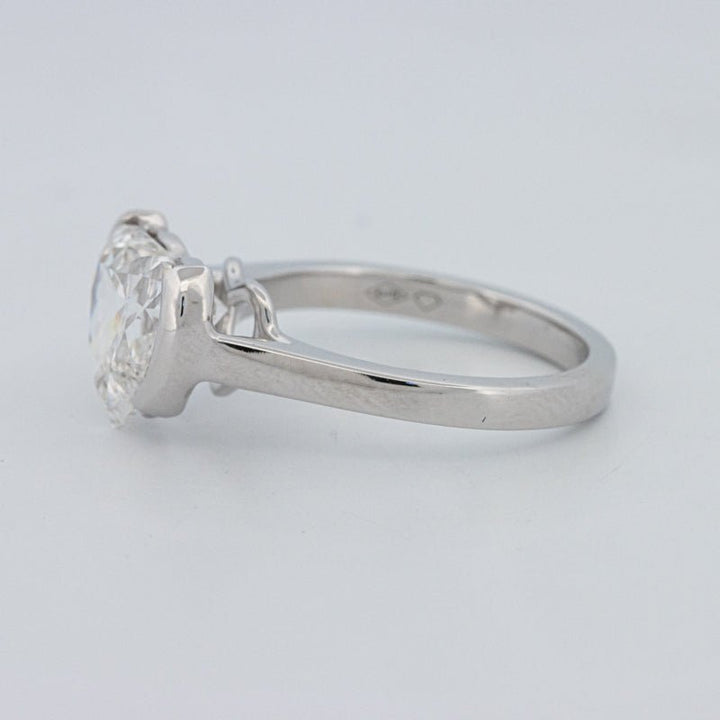 2 CT Heart - Shape Pinky Ring (LG) - ZIZOV DIAMONDS