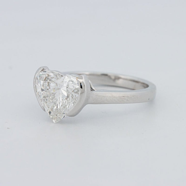 2 CT Heart - Shape Pinky Ring (LG) - ZIZOV DIAMONDS