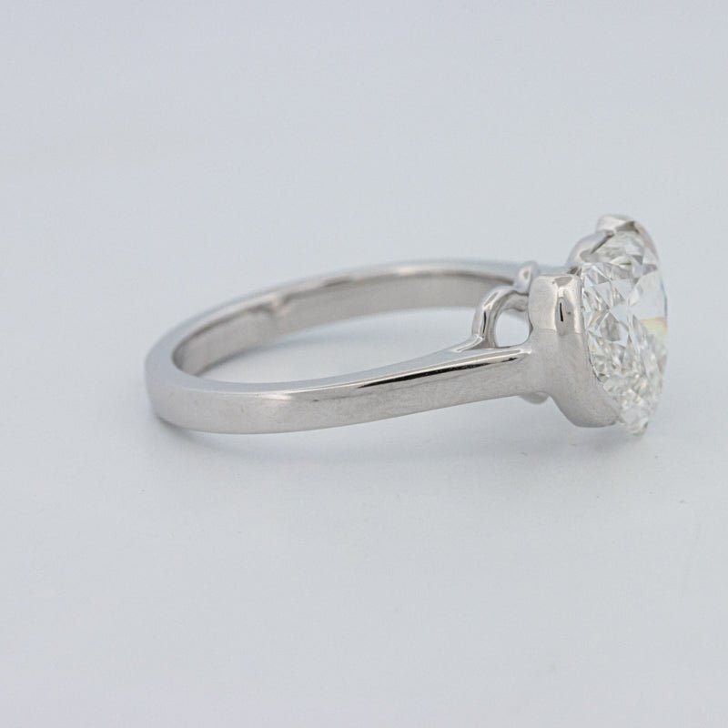 2 CT Heart - Shape Pinky Ring (LG) - ZIZOV DIAMONDS