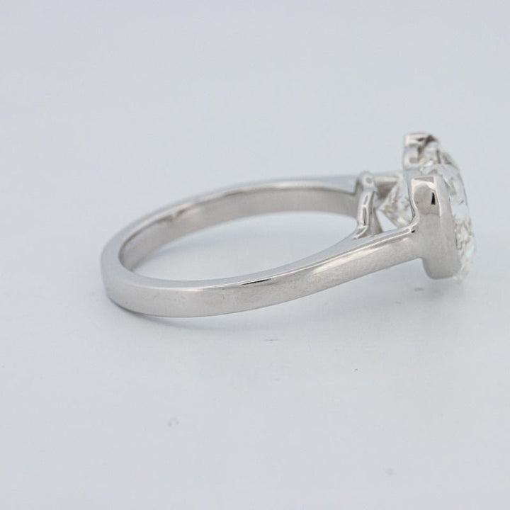 2 CT Heart - Shape Pinky Ring (LG) - ZIZOV DIAMONDS