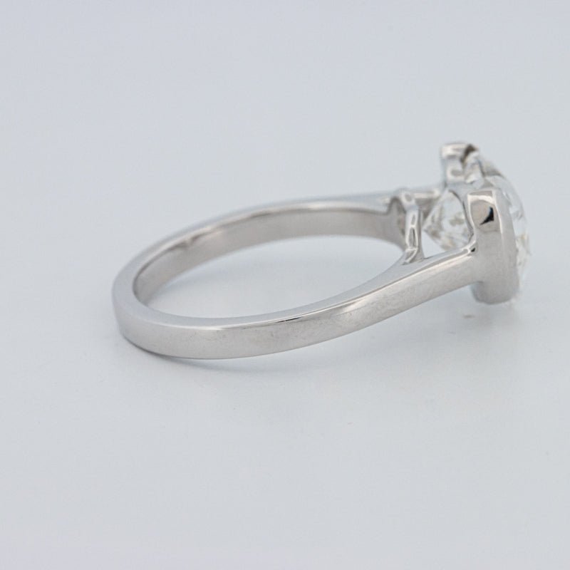 2 CT Heart - Shape Pinky Ring (LG) - ZIZOV DIAMONDS