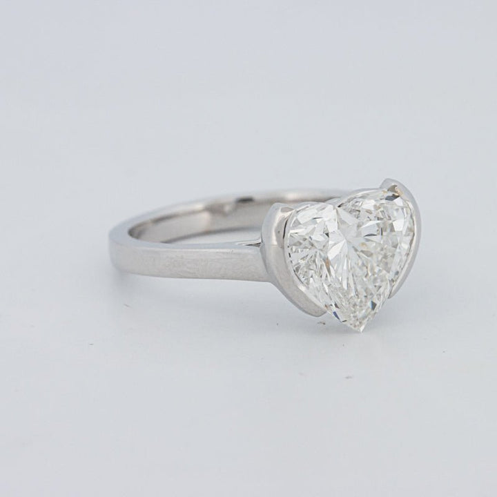 2 CT Heart - Shape Pinky Ring (LG) - ZIZOV DIAMONDS